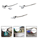 Maxbell Toilet Flush Handle Sturdy with Plastic Nut Easy Installation Replace Silver Length 5 cm