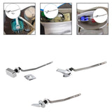 Maxbell Toilet Flush Handle Sturdy with Plastic Nut Easy Installation Replace Silver Length 5 cm