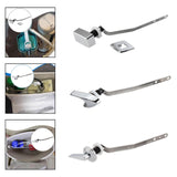 Maxbell Toilet Flush Handle Sturdy with Plastic Nut Easy Installation Replace Silver Length 5 cm