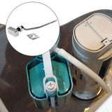 Maxbell Toilet Flush Handle Sturdy with Plastic Nut Easy Installation Replace Silver Length 5 cm
