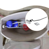 Maxbell Toilet Flush Handle Sturdy with Plastic Nut Easy Installation Replace Silver Length 5 cm