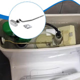 Maxbell Toilet Flush Handle Sturdy with Plastic Nut Easy Installation Replace Silver Length 5 cm