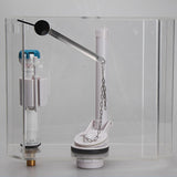 Maxbell Toilet Flush Handle Sturdy with Plastic Nut Easy Installation Replace Silver Length 5 cm