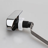 Maxbell Toilet Flush Handle Sturdy with Plastic Nut Easy Installation Replace Silver Length 8 cm
