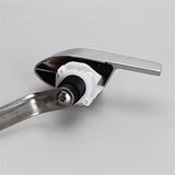 Maxbell Toilet Flush Handle Sturdy with Plastic Nut Easy Installation Replace Silver Length 8 cm