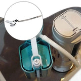 Maxbell Toilet Flush Handle Sturdy with Plastic Nut Easy Installation Replace Silver Length 8 cm