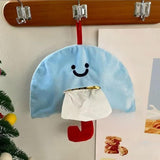 Maxbell Plush Tissue Box Holder Reusable Home Kitchen Car Bathroom Cute Paper Holder
