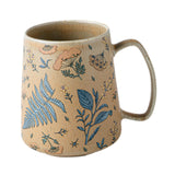 Maxbell Ceramic Coffee Mug for Home Office with Large Handle Gift Drinkware Milk Cup Flower Without Lid