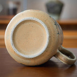 Maxbell Ceramic Coffee Mug for Home Office with Large Handle Gift Drinkware Milk Cup Flower Without Lid