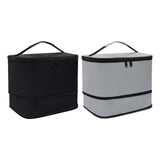 Maxbell Insulated Cooler Bag Warmer Insulated Thermal Bag for Trips Office Traveling black