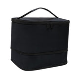 Maxbell Insulated Cooler Bag Warmer Insulated Thermal Bag for Trips Office Traveling black