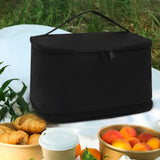 Maxbell Insulated Cooler Bag Warmer Insulated Thermal Bag for Trips Office Traveling black