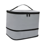 Maxbell Insulated Cooler Bag Warmer Insulated Thermal Bag for Trips Office Traveling grey