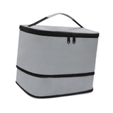 Maxbell Insulated Cooler Bag Warmer Insulated Thermal Bag for Trips Office Traveling grey