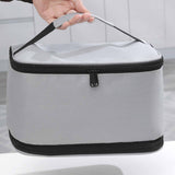 Maxbell Insulated Cooler Bag Warmer Insulated Thermal Bag for Trips Office Traveling grey