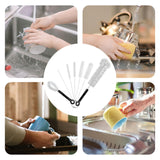 Maxbell 7Pcs Bottle Brush Set Efficient High Performance Water Bottle Cleaning Brush