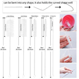 Maxbell 7Pcs Bottle Brush Set Efficient High Performance Water Bottle Cleaning Brush