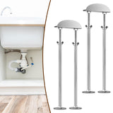 Maxbell 2Pcs Undermount Sink Bracket Adjustable Height for Restroom Bathroom Counter S