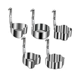 Maxbell 5 Pieces Egg Rings Accessories Egg Moulds for Burger Mini Pancakes Breakfast