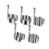 Maxbell 5 Pieces Egg Rings Accessories Egg Moulds for Burger Mini Pancakes Breakfast