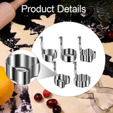 Maxbell 5 Pieces Egg Rings Accessories Egg Moulds for Burger Mini Pancakes Breakfast