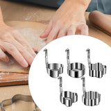 Maxbell 5 Pieces Egg Rings Accessories Egg Moulds for Burger Mini Pancakes Breakfast