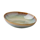 Maxbell Ceramic Salad Plate Elegant Irregular Deep Plate for Restaurant Home Wedding