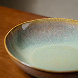 Maxbell Ceramic Salad Plate Elegant Irregular Deep Plate for Restaurant Home Wedding