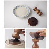 Maxbell Fruit Bowl Holder Serving Tray Cake Stand Dessert Round Ceramic Footed Plate