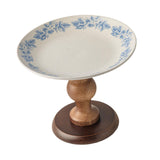 Maxbell Fruit Bowl Holder Serving Tray Cake Stand Dessert Round Ceramic Footed Plate