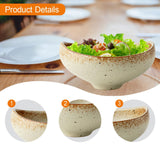Maxbell Irregular Salad Bowl Modern Versatile Decor Food Bowl for Kitchen Home Snack