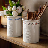 Maxbell Kitchen Utensil Holder Stable Modern Elegant Home Decoration Kitchen Counter White