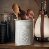Maxbell Kitchen Utensil Holder Stable Modern Elegant Home Decoration Kitchen Counter White