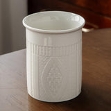 Maxbell Kitchen Utensil Holder Stable Modern Elegant Home Decoration Kitchen Counter White