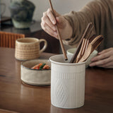 Maxbell Kitchen Utensil Holder Stable Modern Elegant Home Decoration Kitchen Counter White