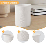 Maxbell Kitchen Utensil Holder Stable Modern Elegant Home Decoration Kitchen Counter White