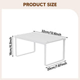 Maxbell Cabinet Shelf Space Saver Multipurpose Spice Rack for Kitchen Desktop Office White