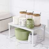Maxbell Cabinet Shelf Space Saver Multipurpose Spice Rack for Kitchen Desktop Office White