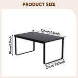 Maxbell Cabinet Shelf Space Saver Multipurpose Spice Rack for Kitchen Desktop Office Black