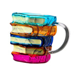 Maxbell Painted Book Mug Novelty Unique Coffee Mug for Writer Librarians Book Lovers