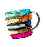 Maxbell Painted Book Mug Novelty Unique Coffee Mug for Writer Librarians Book Lovers