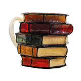 Maxbell Painted Book Mug Home Use Novelty Book Coffee Mug Collection Gift for Writer Style A