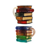 Maxbell Painted Book Mug Home Use Novelty Book Coffee Mug Collection Gift for Writer Style A