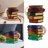 Maxbell Painted Book Mug Home Use Novelty Book Coffee Mug Collection Gift for Writer Style A