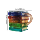 Maxbell Painted Book Mug Home Use Novelty Book Coffee Mug Collection Gift for Writer Style B