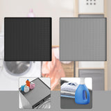 Maxbell Silicone Refrigerator Washer Mat 23.6x23.6inch Versatile Lightweight Pet Mat Black