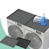 Maxbell Silicone Refrigerator Washer Mat 23.6x23.6inch Versatile Lightweight Pet Mat Black