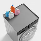 Maxbell Silicone Refrigerator Washer Mat 23.6x23.6inch Versatile Lightweight Pet Mat Black