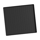 Maxbell Silicone Refrigerator Washer Mat 23.6x23.6inch Versatile Lightweight Pet Mat Black