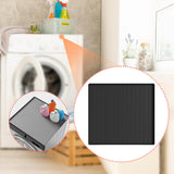 Maxbell Silicone Refrigerator Washer Mat 23.6x23.6inch Versatile Lightweight Pet Mat Black